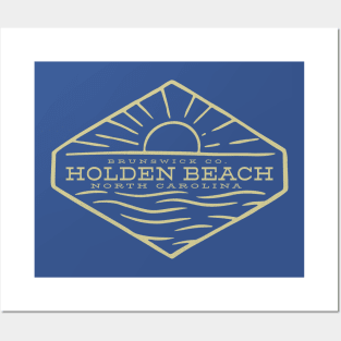 Holden Beach, NC Summertime Vacationing Sunrise Ocean Posters and Art